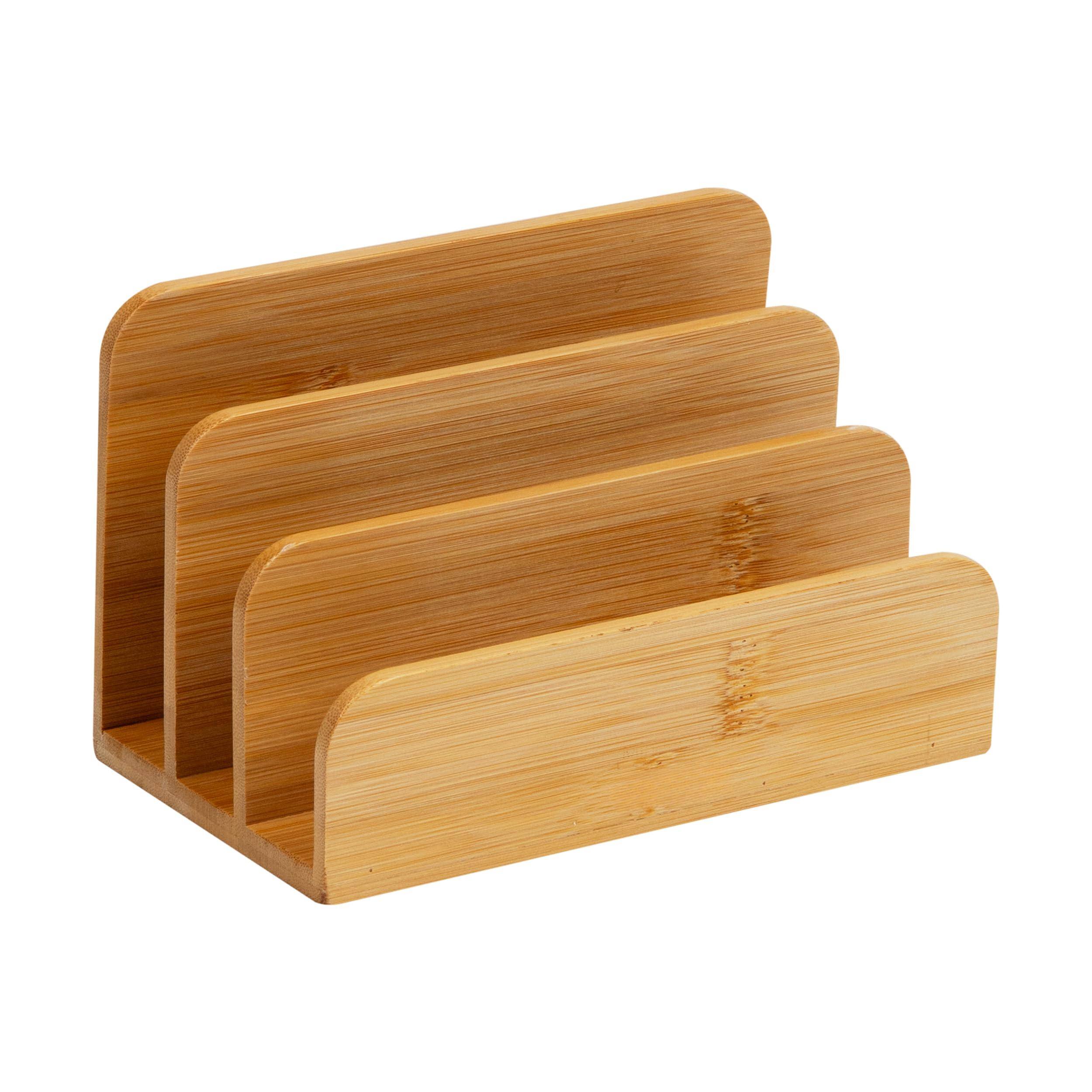 Alt View 7. Paradigms Interiors - 3-tier Mail Sorter Desktop Organizer Modern Office X W H - 3-Tier Mail Sorter.