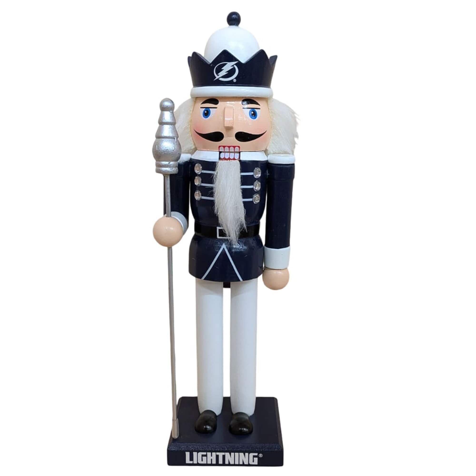 Evergreen Enterprises - Tampa Bay Lightning 12" Wooden Nutcracker Statue - Multicolor