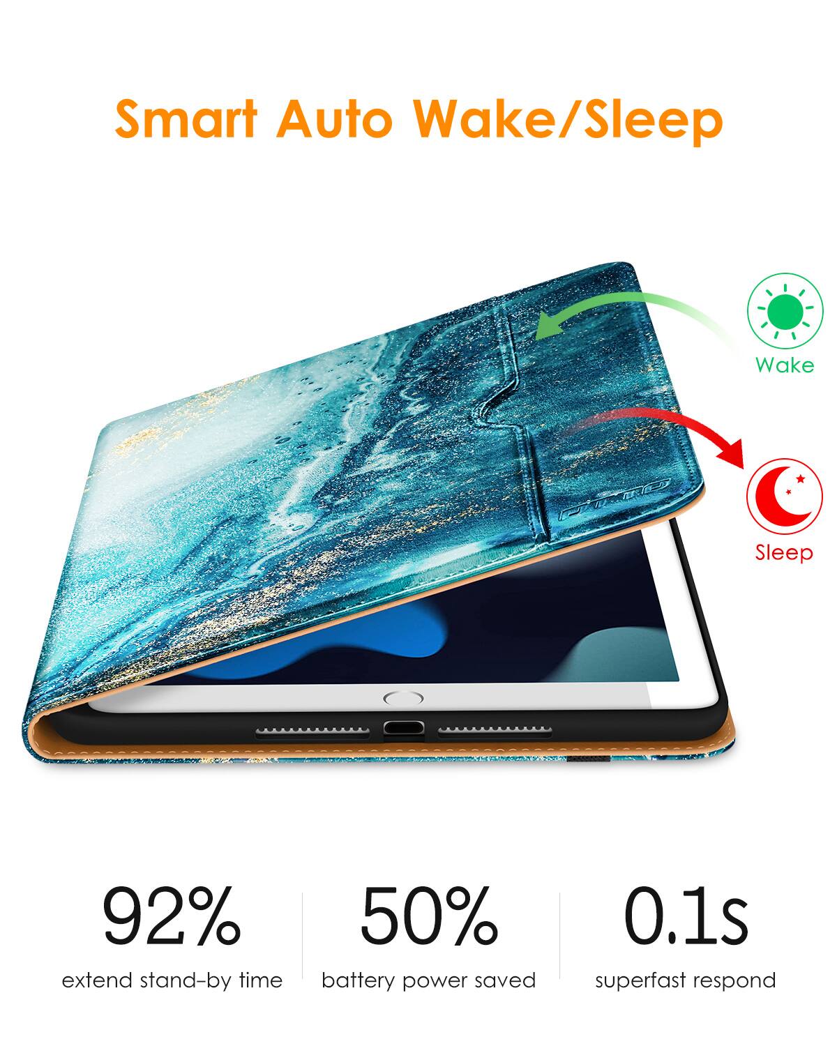 Smart Auto Wake/Sleep

- 92% extend stand-by time
- 50% battery power saved
- 0.1s superfast respond

Wake
Sleep