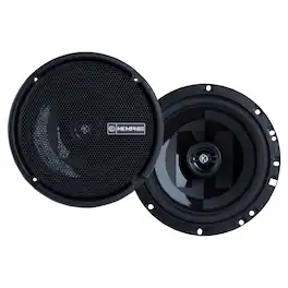 Memphis Car Audio - Memphis Audio PRXS60 Power Reference Series 6.5" 2-Ohm Oversized Shallow 2-Way Speakers With Swivel Tweeters - Black/Gray