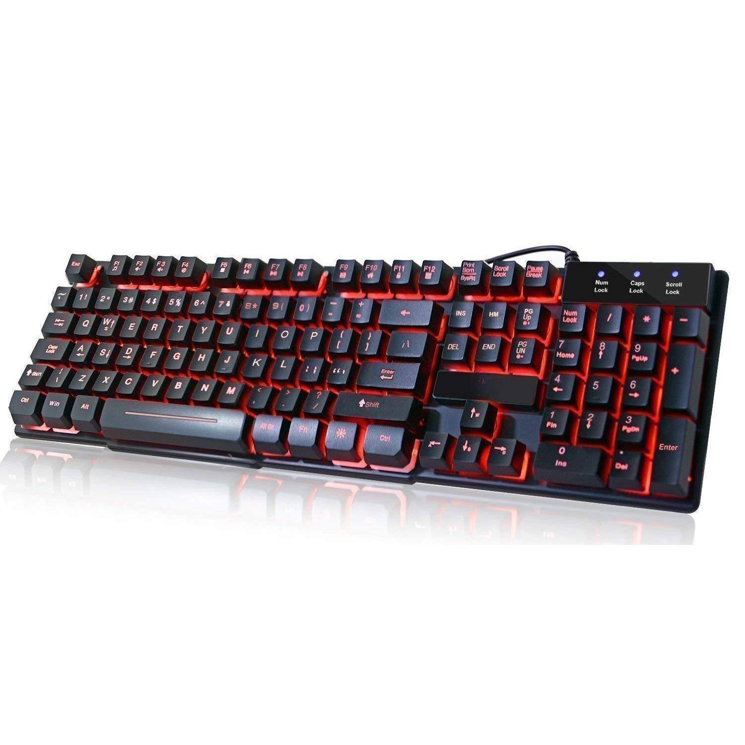 Reds Spade - Rk100 Mechanical Feeling Wired Multimedia Gaming Office For Working Or Primer Device Professional backlit - Default