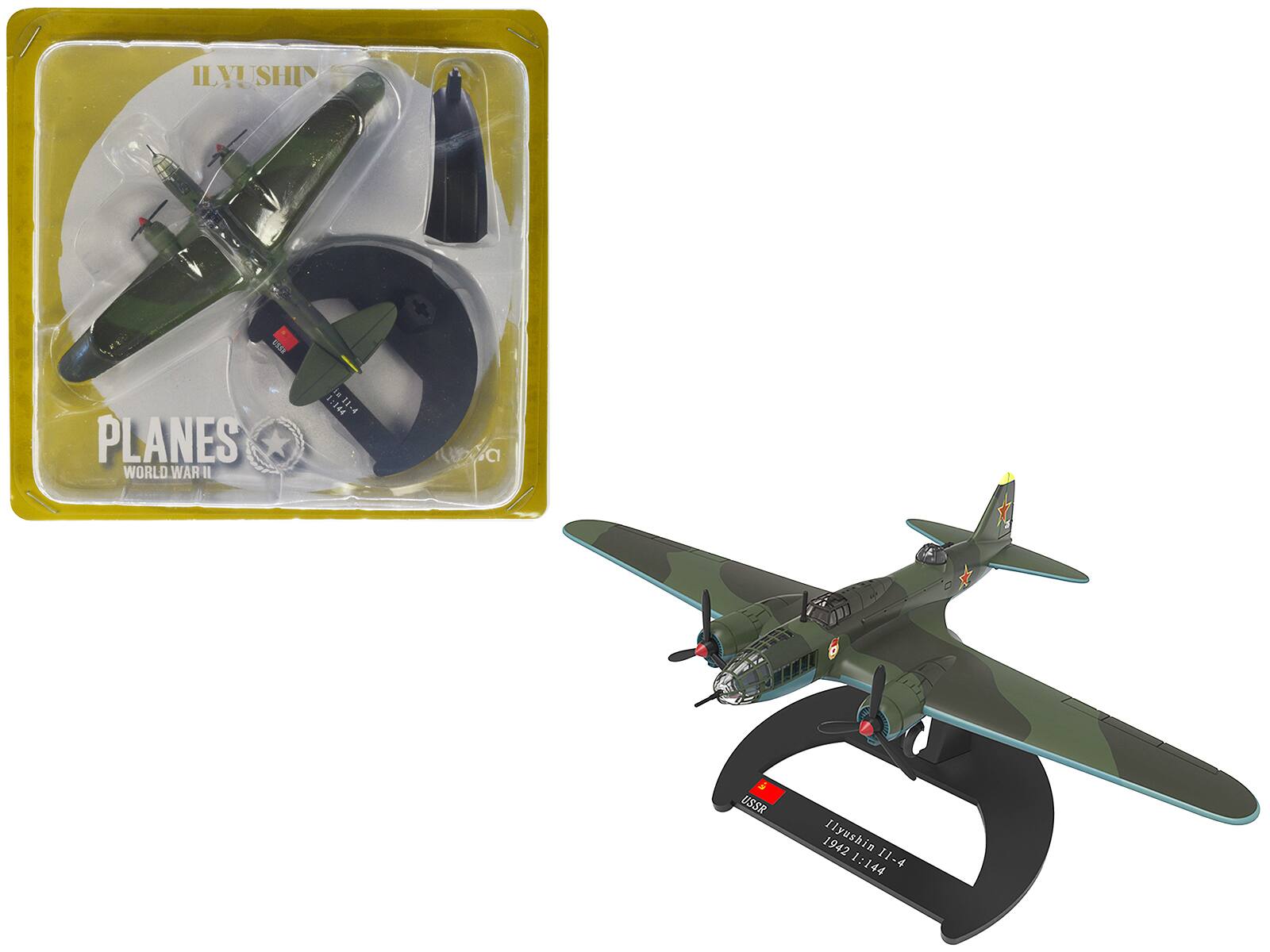 ILYUSHIN  
PLANES  
WORLD WAR II  
1:144  
USSR 1942  
flyushin 11-4