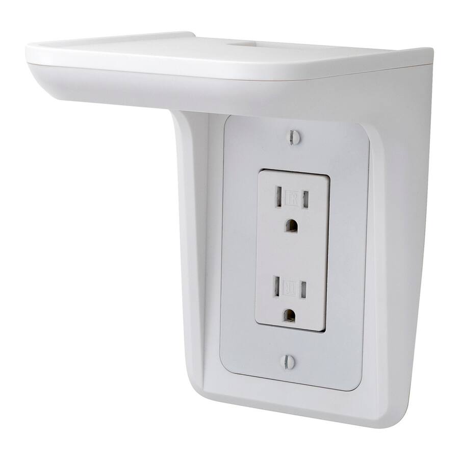 Outlet Racks Knox Gear Multi Purpose Outlet Wall Shelf with Built In Cable ...