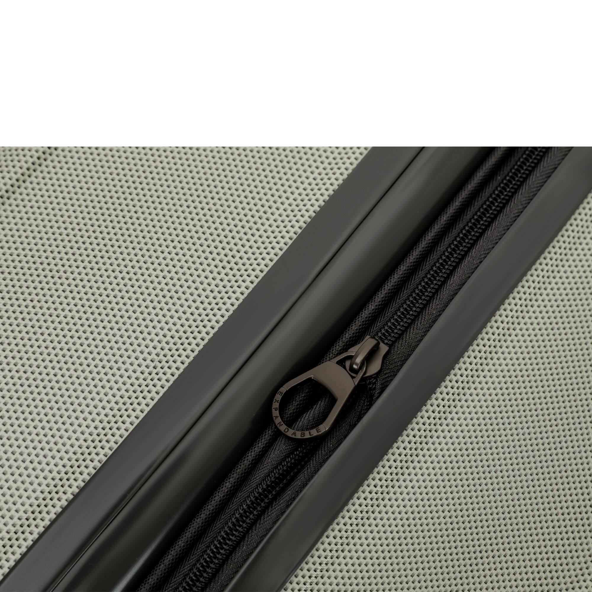 Alt View 5. Spyder - Spyder Rails 29 Inch Expandable Hardside Upright Suitcase with 360 Spinner Wheels, TSA Approved Lock - Moss Gray.