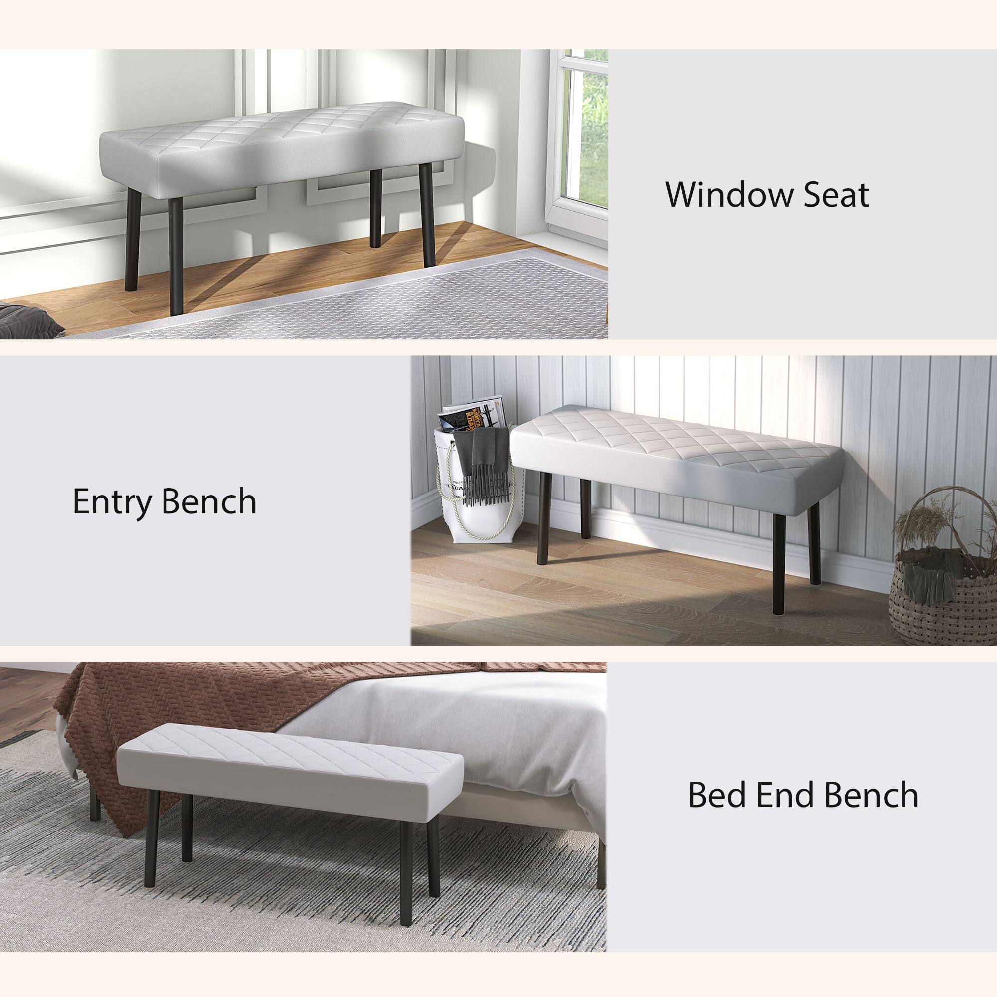 Window Seat  
Entry Bench  
Bed End Bench