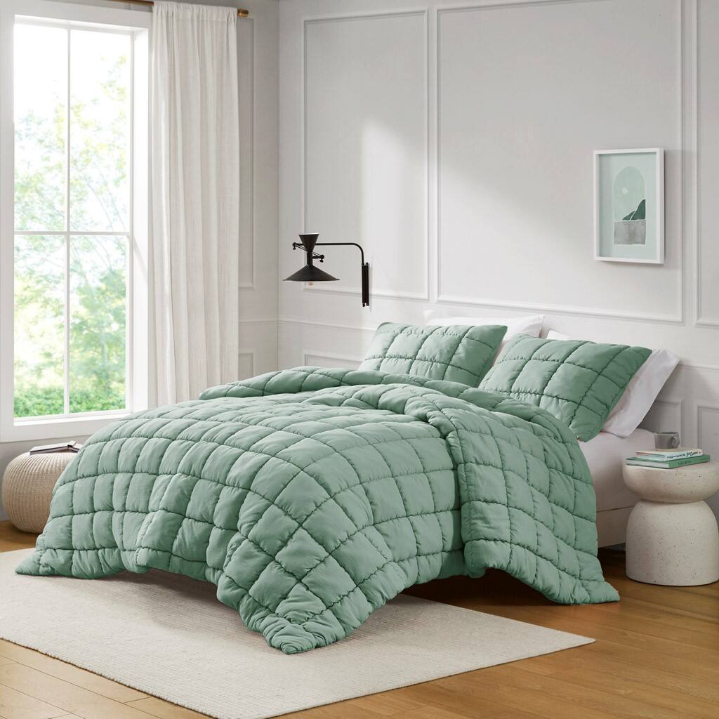 Alt View 3. Gracie Mills - Gracie Mills 3-PC Wonderland Comforter Mini Set - Sage.