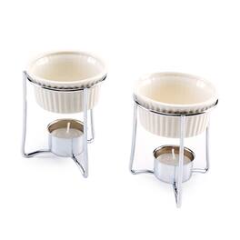 Norpro - 3-Ounce Ceramic Butter Warmers for Lobster, Shrimp, and Crab, Set of 2 - White