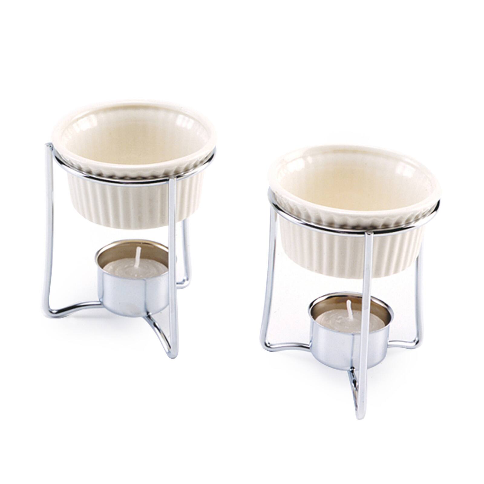 Front. Norpro - 3-Ounce Ceramic Butter Warmers for Lobster, Shrimp, and Crab, Set of 2 - White.
