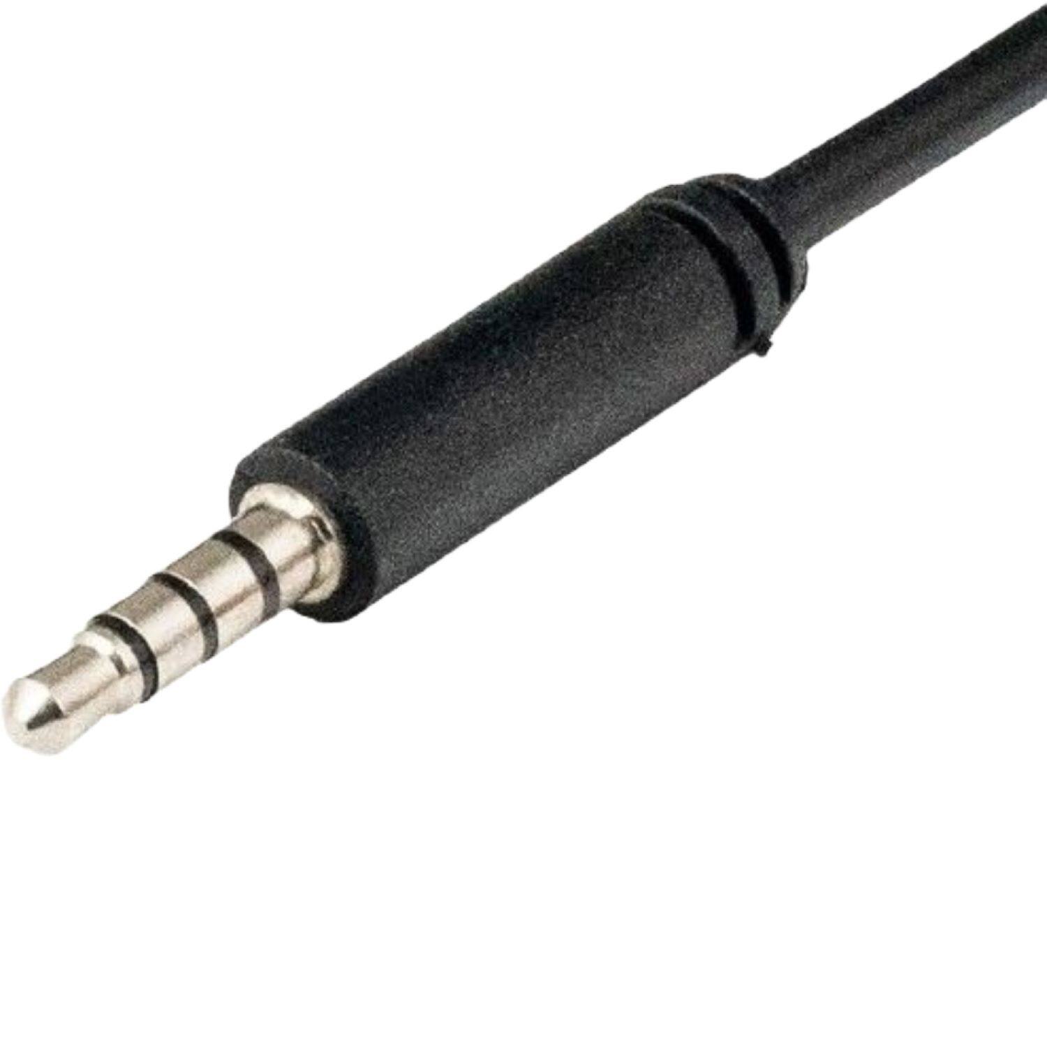 Left. Sanoxy - Sanoxy 12ft 3.5mm TRRS Male to Female Audio & Microphone Extension Cable - Black.