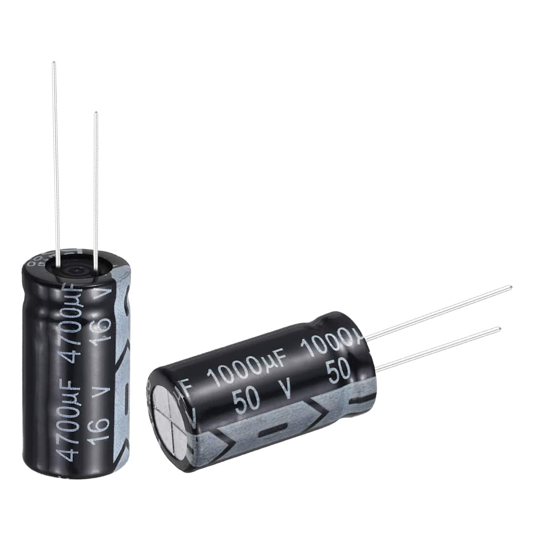 Unique Bargains - 1000uF 50V 13x25mm Electrolytic Capacitor, Radial Leads Aluminum, 24pcs, for Power Supplies/Audio/Lighting - Black price history on PriceWatchPro