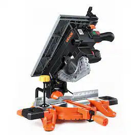 VEVOR - Compound Miter Saw, 8-1/4 inch Blade, 2-in-1 Miter/Table Saw, with Precision Laser Alignment, Adjustable Angles - Black;Orange