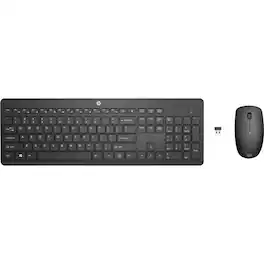 HP - 235 Wireless Mouse and Keyboard Combo - USB Type A Wireless RF 2.40 GHz Keyboard - English (US) - USB Type A Wireless - Unknown