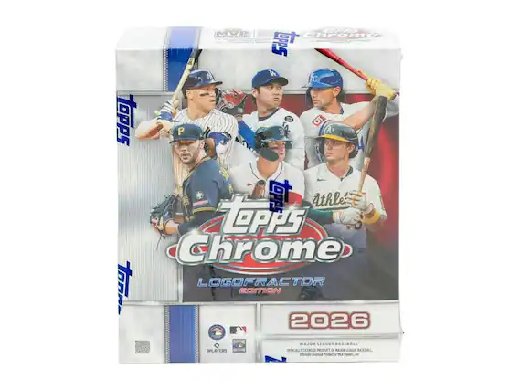 TOPPS MYR Chrome LogoFracTOR Edition 2026
MAJOR LEAGUE BASEBALL PLAYERS
OFFICIALLY LICENSED PRODUCT OF MAJOR LEAGUE BASEBALL
Officially Entered Product at MILS Players, Inc.
