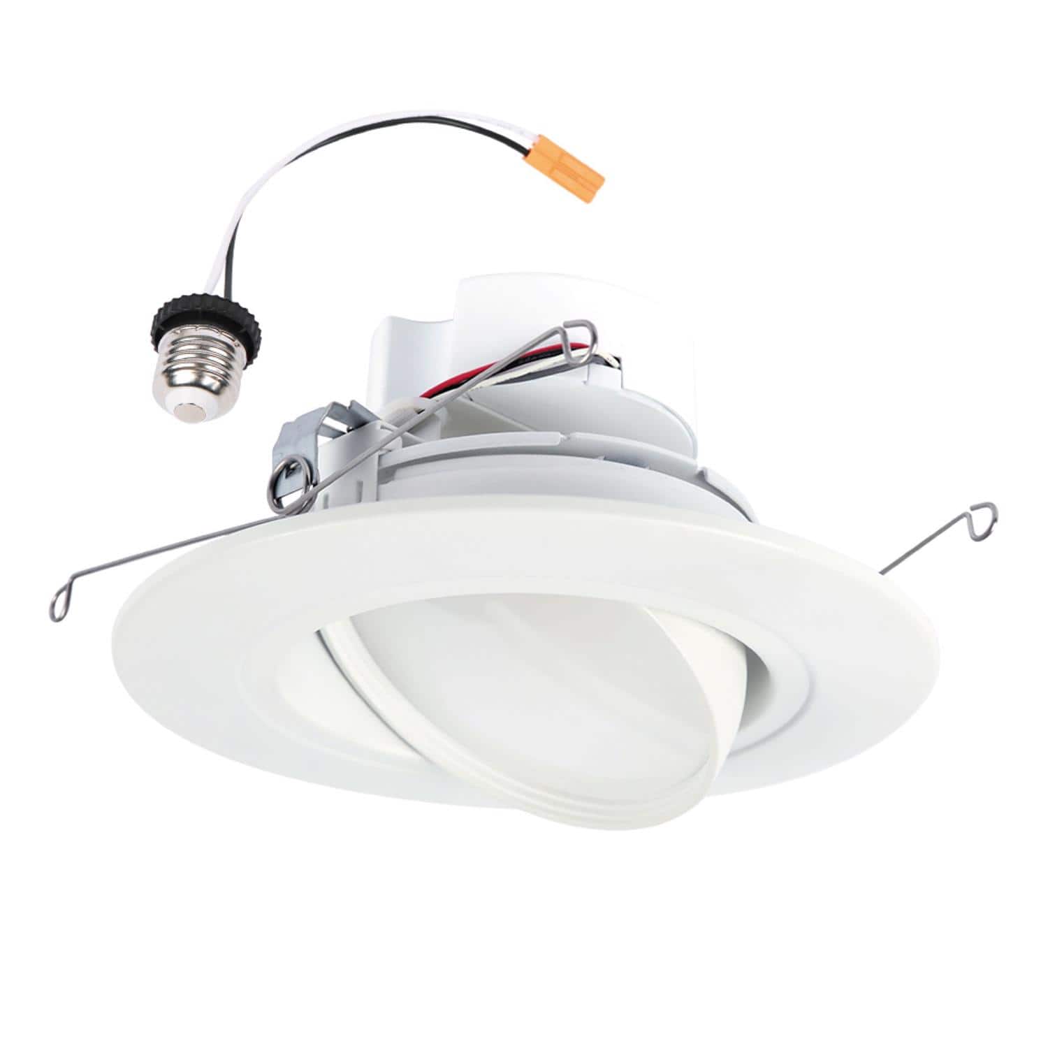 Halo - White 5/6 in. W LED Recessed Lighting Gimbal 8.8 W