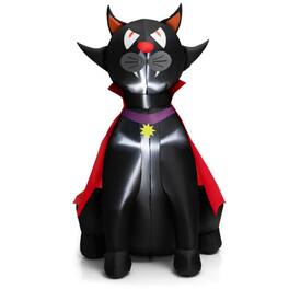 Boyel Living - Giant 4.7ft Inflatable Vampire Cat with LED Lights for Halloween - Multicolor