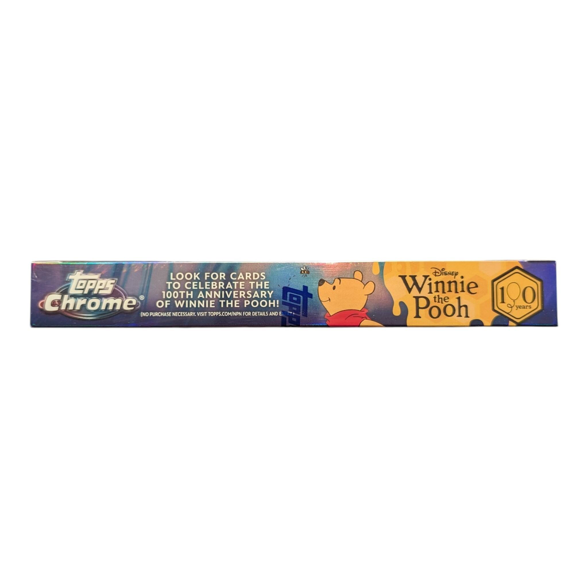 Look for cards to celebrate the 100th anniversary of Winnie the Pooh! Chrome. No purchase necessary. Visit topps.com/npn for details and entry.