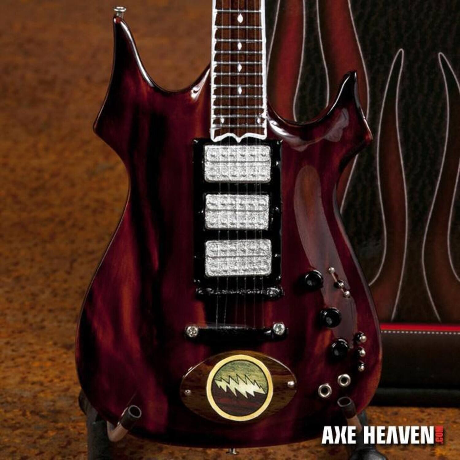 Jerry Garcia - Axe Heaven Jerry Garcia Lightning Bolt Mini Guitar Replica Officially Licensed JG-405 - Collectibles