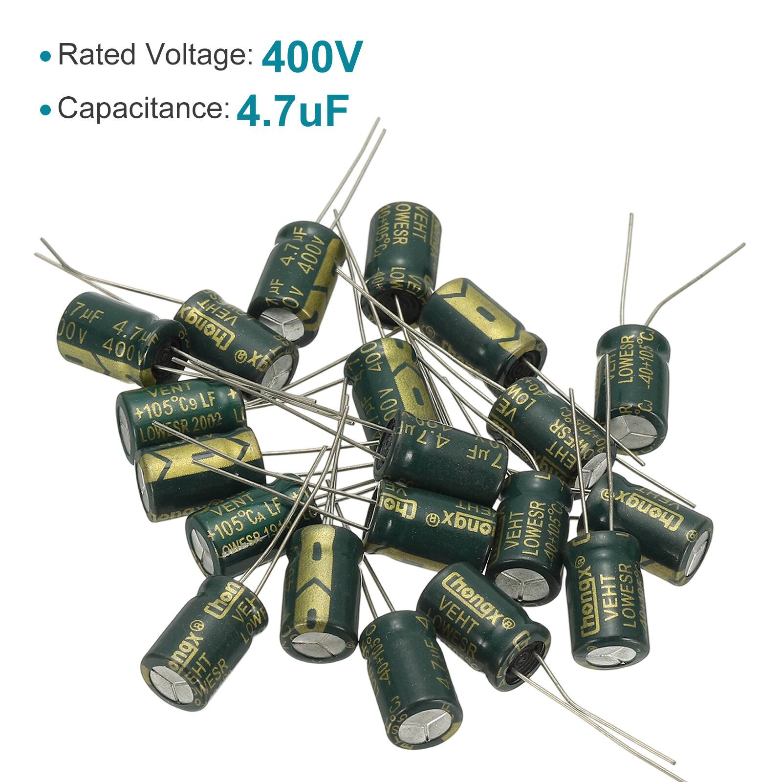 Rated Voltage: 400V  
Capacitance: 4.7uF  

4.7 400v THF  
A 7UF (hong)  
VEHT 0OV 4.7WF 400v  
XE VENT +105CgLF 2002 L  
LOWESR VENT LF 105CA 10  
AWESR [hon VEH LOW ongx GHT WESR I  
OWESR VEHT -40 LOW  
m 400 E YEI LOWESR -40+105C.  
MO1 HOV 00V VE 4.7 0+105  
7uF EHT OWESR Co EHT hongx xbuo  
VEHT LOWESR 40+105 VEHT  
Chongx Thongx VEHT LOWESR -40+1050  
LOWESR