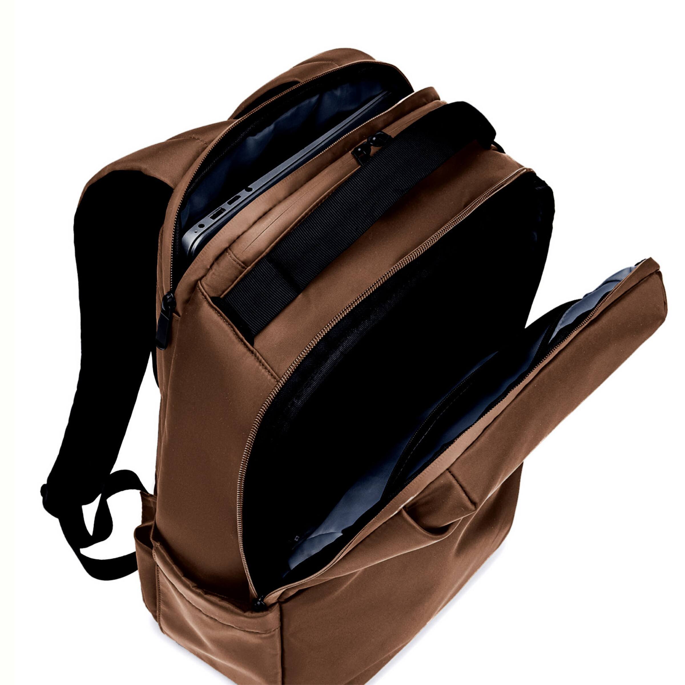 Alt View 6. Lux & Nyx - Lux & Nyx - Origami 16" Laptop Backpack - Sepia - Sepia.