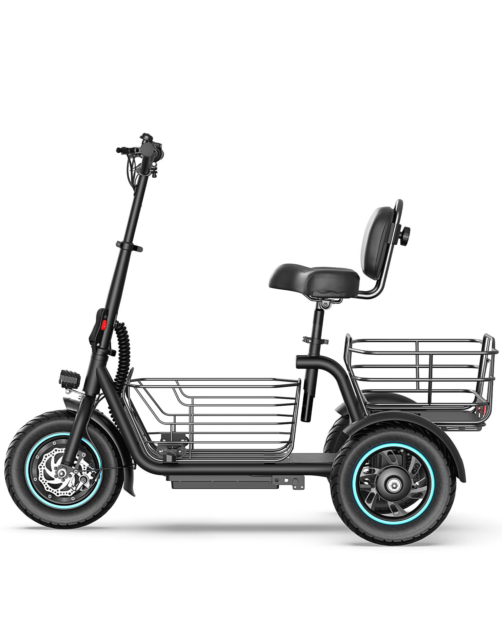 その他 GYAROMI Oid trike black GYROOR C5 Electric Trike With Removable Dual Baskets Black C5