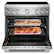 Alt View 1. KitchenAid - 36 in. Wide 6 element 5.1 cu. ft. Freestanding Electric Induction Commercial-Style Range with Air Fry - Stainless Steel.