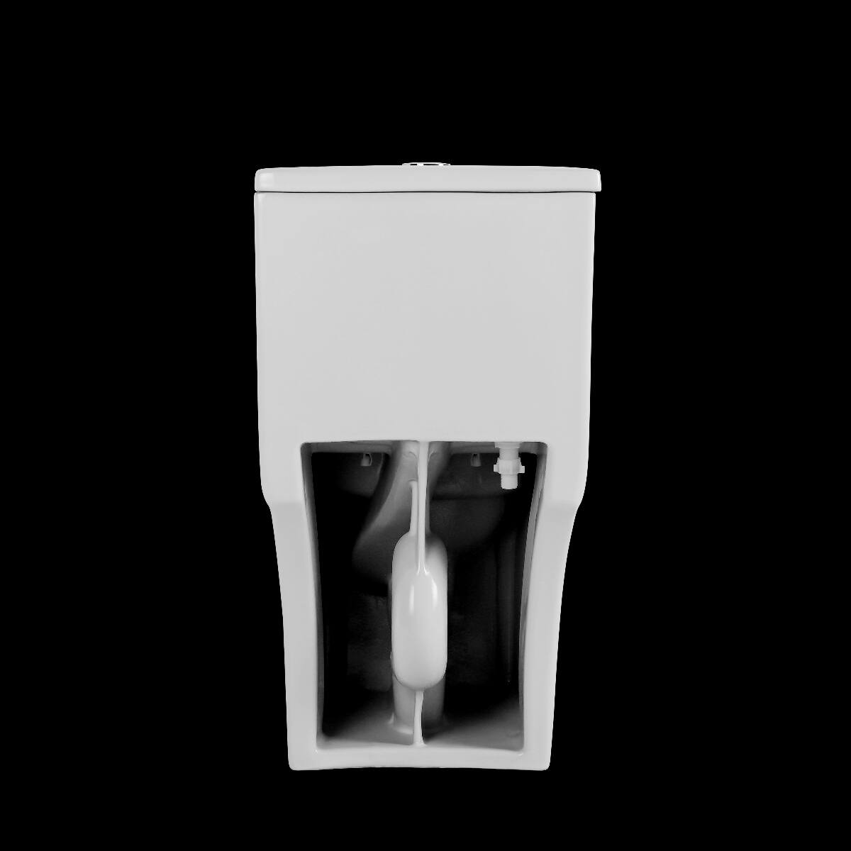 Alt View 8. Loheer - Loheer One Piece Elongated Toilet, White Ceramic, Comfort Height Dual Flush - White.