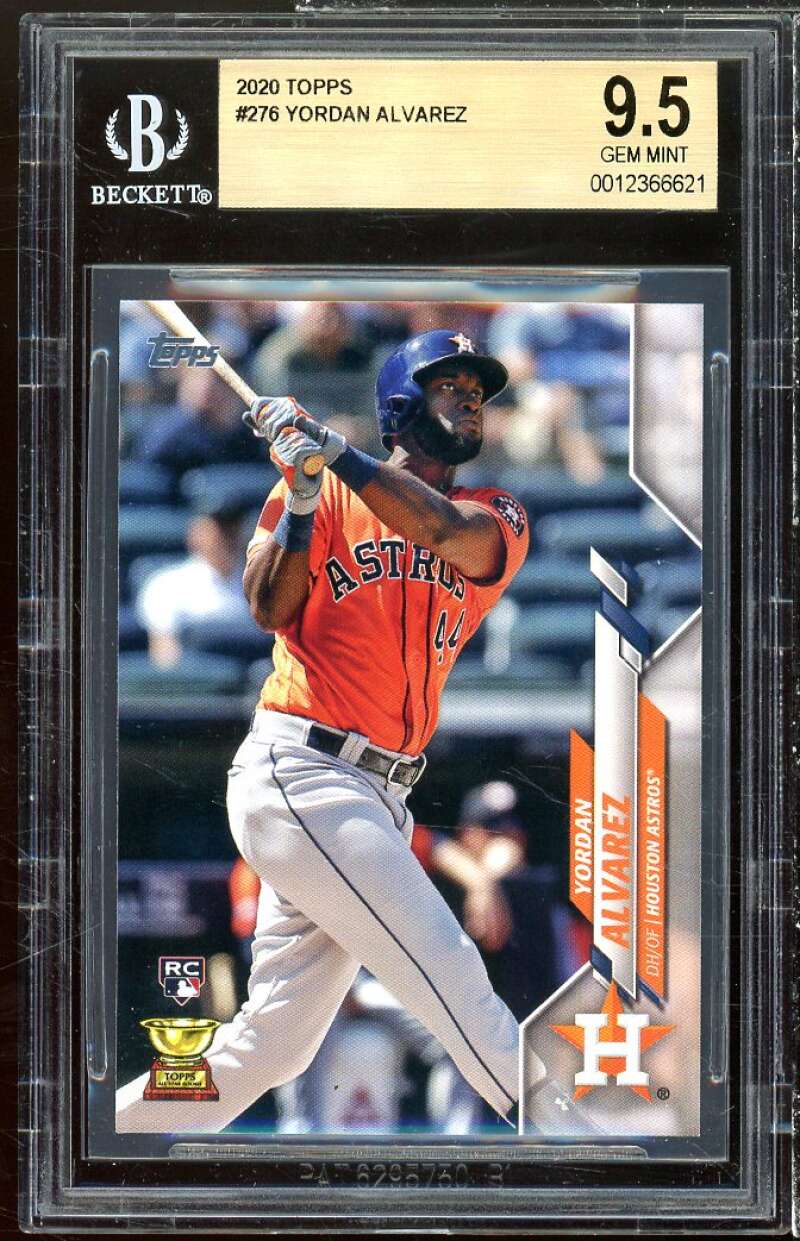 2020 TOPPS #276 YORDAN ALVAREZ BECKETT 9.5 GEM MINT 0012366621 TEPPS ASTRUS u RC TOPPS ASTROS YORDAN ALVAREZ HOUSTON DH/OF H DA 6295760