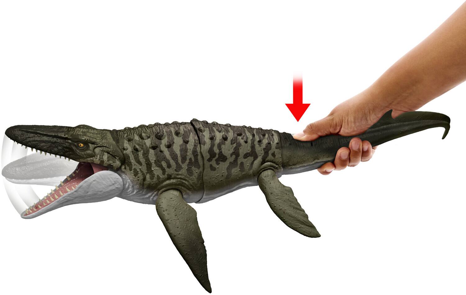 Alt View 1. Mattel - Mattel - Jurassic World: Rebirth Bite 'N Blast Mosasaurus   - Collectibles - Multicolor.