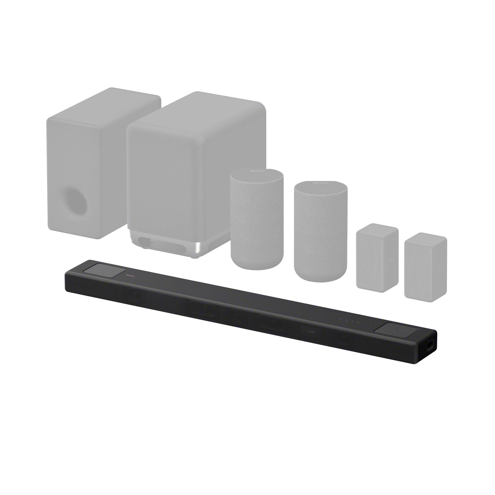 Alt View 18. Sony - Sony HT-A5000 Dolby Atmos Smart Soundbar works with Alexa and Google Assistant, Chromecast built-in, AirPlay2, Bluetooth - Black.