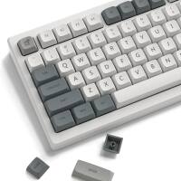 Angle. Womier - PBT Keycaps,XDA Profile Dye-Sublimation Keycaps Set Custom Key caps for Cherry Gateron MX Switch Mechanical Keyboard - Grey-133 Keys.