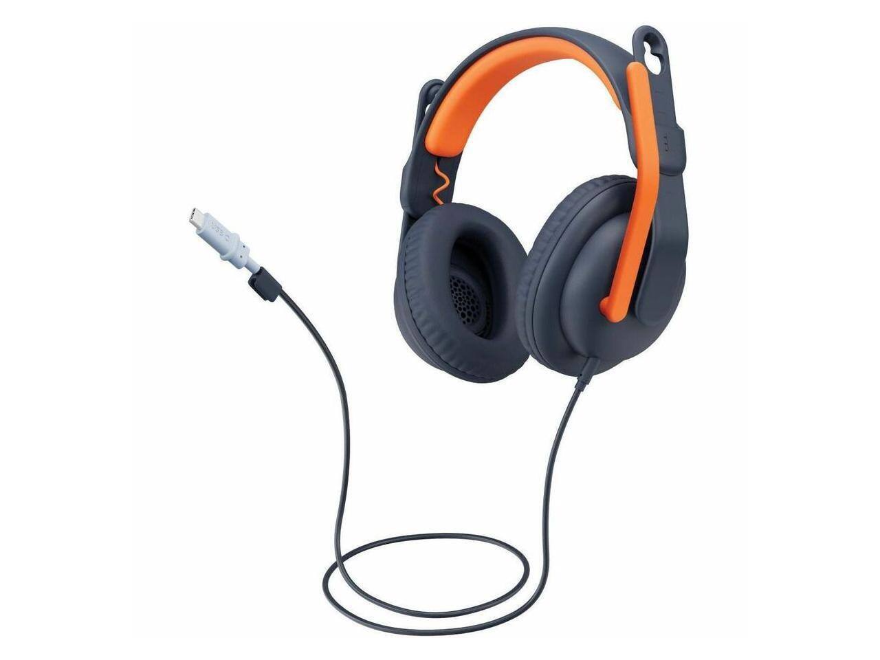 Alt View 6. Logitech - Logitech Zone Learn Wired Headsets for Learners, Stereo, USB C, 3.5mm, Over the Head, Omni-directional Microphone - Unknown.