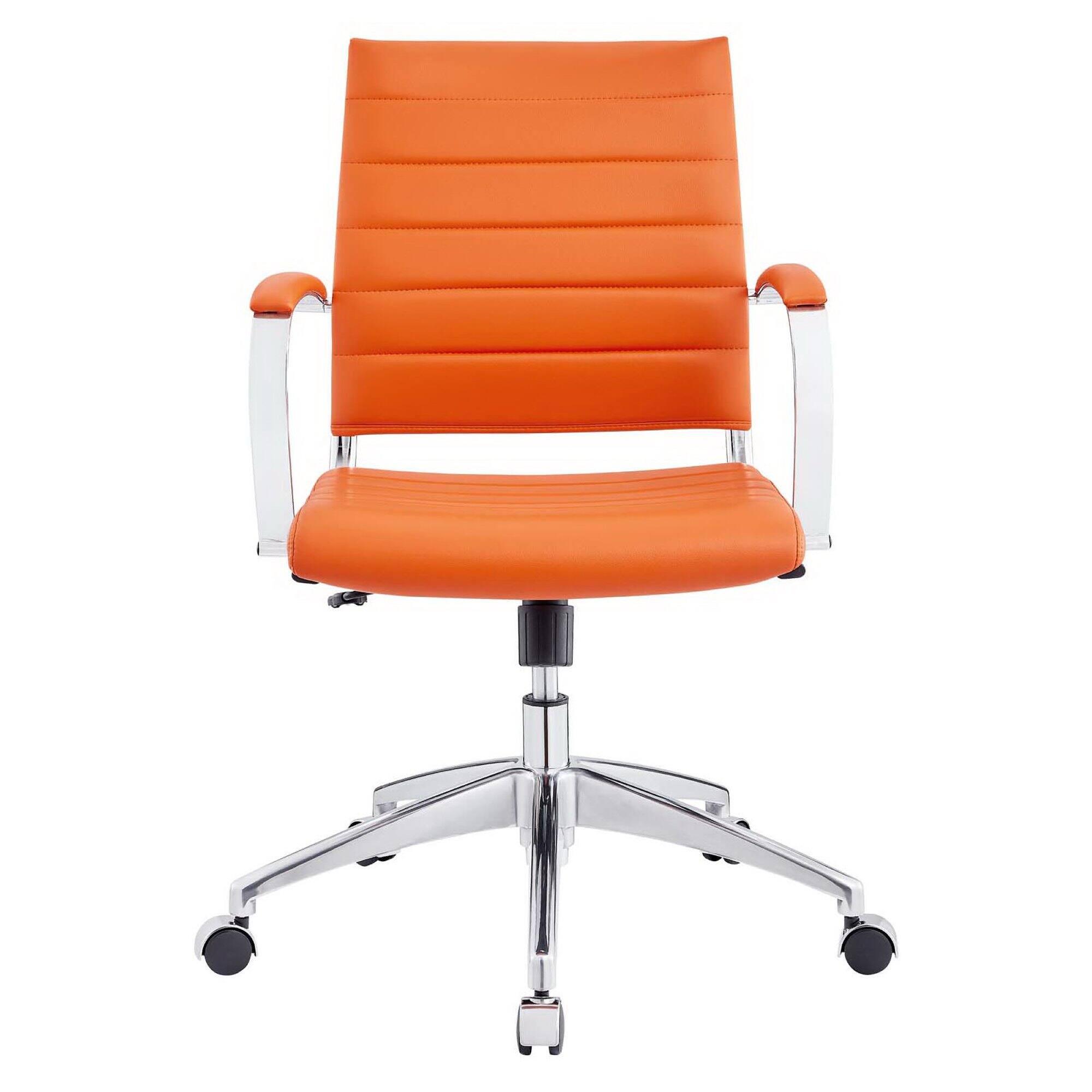 Alt View 1. Modway - Jive Mid Back Office Chair by Modway - Orange.