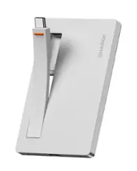 SHARGE DISK PLUS External USB 3.2 Gen2 Protable SSD Enclosure 10Gbps World's Thinnest 0.24" (SSD not included) - Silver - Front_Zoom