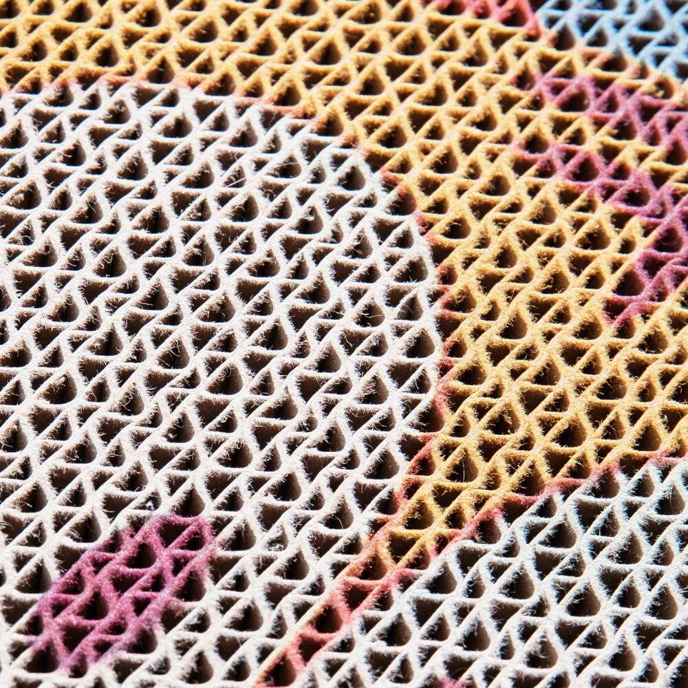 Alt View 6. Resenkos - Resenkos Cat Scratching Post With Fun Patterns, 7 Reusable Mats, Pet Activity Center, Gray - Gray.