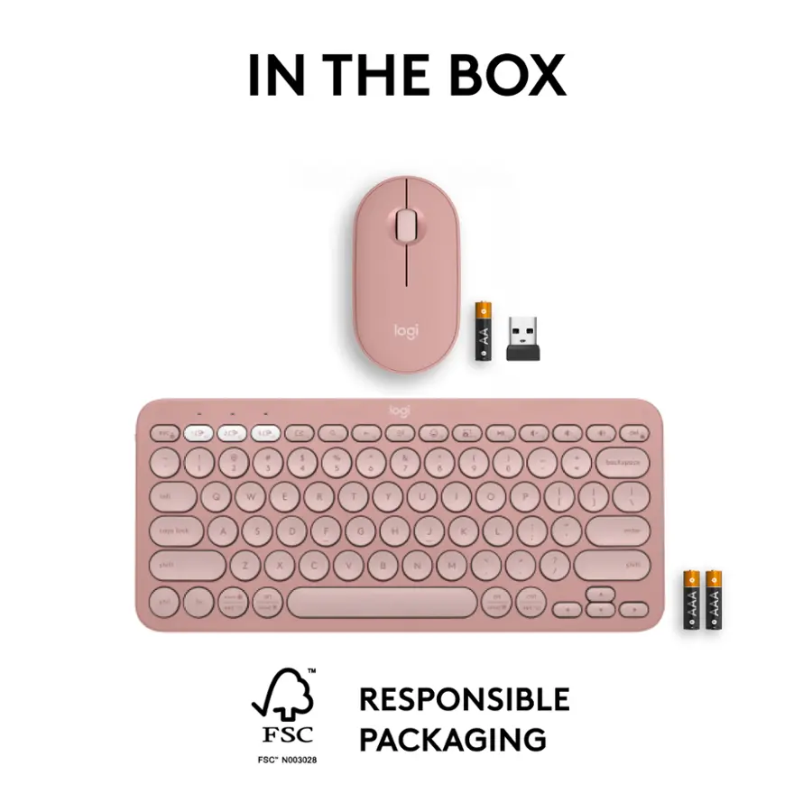 In the box: Logi Neo 2P - 19 C 4 Logi - e + T I - . : + 1 I a % 5 - & & 1 - A I + - 2 - + - blockspace 1b Q W E R T Y U 1 O P I I - 1 - 1 CHEN lock A S D F C H J - K L 1 - - anter dhift etel d 2 - + med X - - + C V B N M - a - - . -  - 1 1 a - shift AAA d AAA M RESPONSIBLE FSC PACKAGING FSC N003028