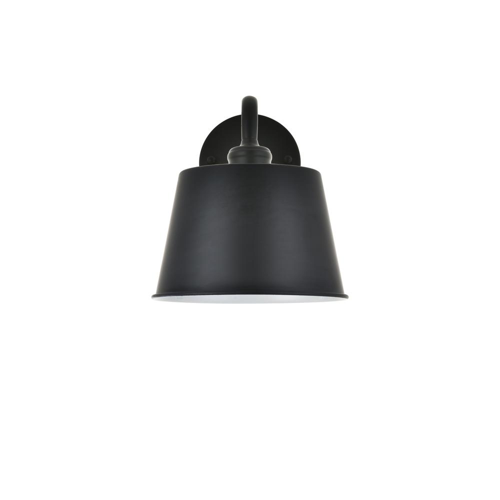 Alt View 2. Living District - Nota 1 light black Wall Sconce - Black.