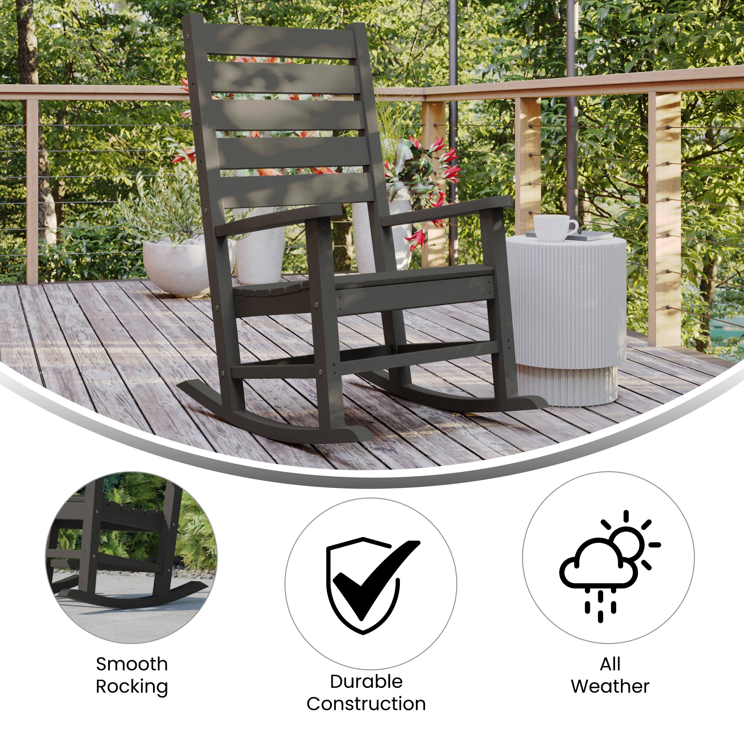 Smooth Rocking  
Durable Construction  
All Weather