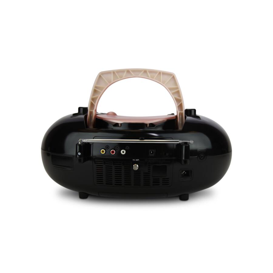 Alt View 6. Emerson - Emerson 7” Bluetooth® DVD Boombox with AM/FM Radio & Stereo Speakers - Rose Gold.