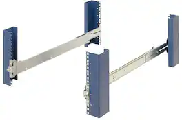 RackSolutions - 2U 115-D Fixed Rail for Dell (Ball Bearing) - Universal 4 Post Rackmount for Dell T7600, T7610, and T7910 - Black