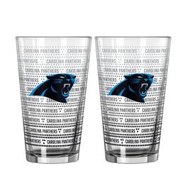 Logo Brands - Carolina Panthers Two-Pack Chant Fade 16oz. Pint Glass Set - Multicolor