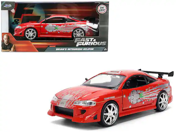 Jada Die-Cast & TDOY Fast & Furious Remix Brian's Mitsubishi Eclipse 8+
Toyo Tires