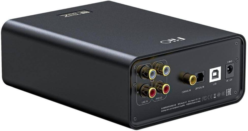 FiiO K7 Full Balanced HiFi DAC Headphone Amplifier AK4493S*2, XMOS