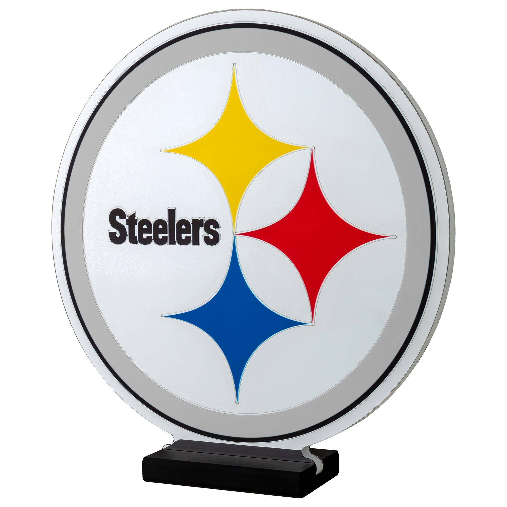 Alt View 1. Sporticulture - Pittsburgh Steelers LED Infinity Logo Light - Multicolor.