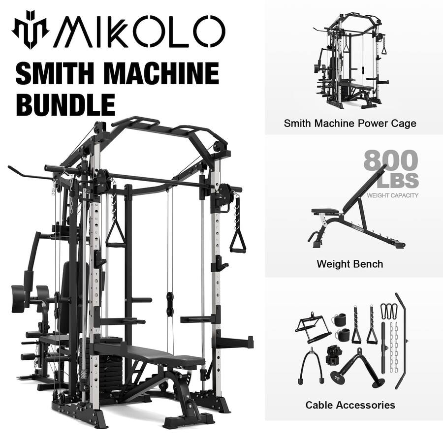 Mikolo At Home Smith Machine Mikolo Smith Machine Power Cage