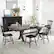 Alt View 3. Costway - Costway Dining Chair Set of 4 Kitchen Side Chairs with Spacious Seat Rubber Wood Frame for Dining Room - Black.