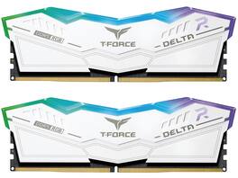 Team Group - Delta RGB 96GB (2 x 48GB) 288-Pin PC RAM DDR5 6800 (PC5 54400) Desktop Memory Model FF4D596G6800HC36DDC01 - White
