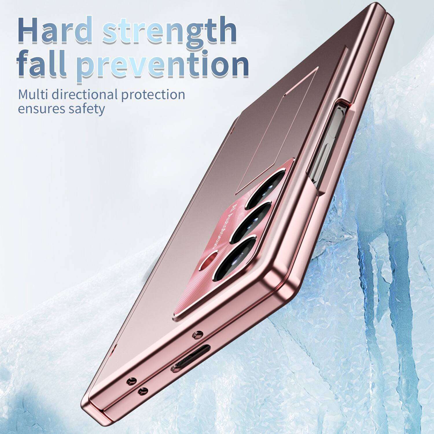 Hard strength fall prevention  
Multi directional protection ensures safety