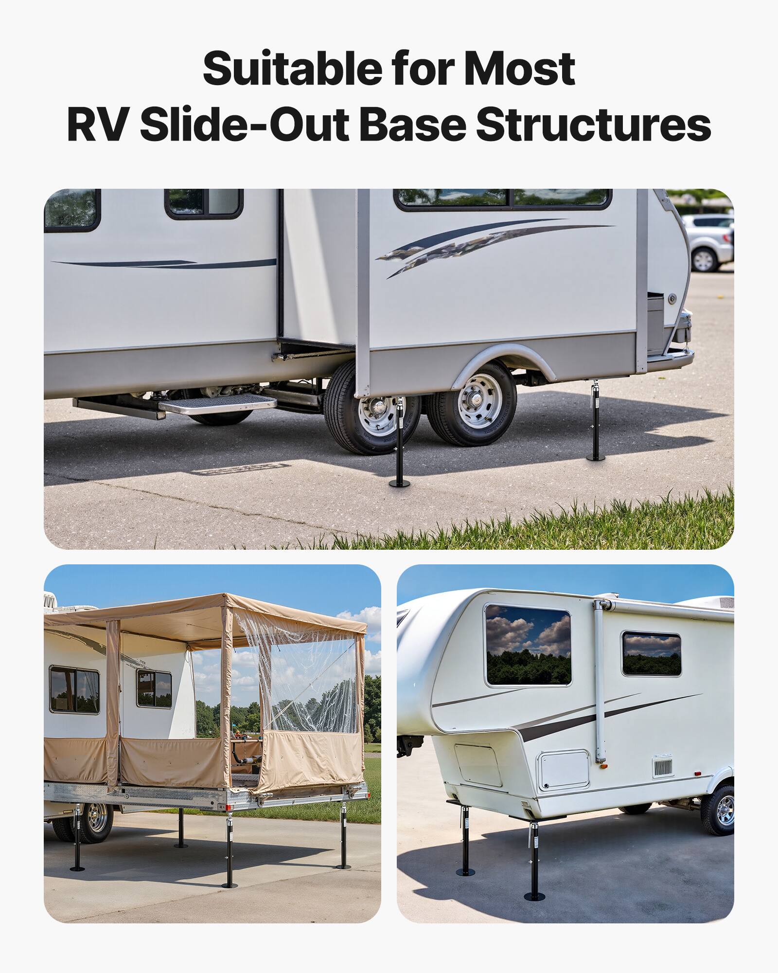 Suitable for Most RV Slide-Out Base Structures