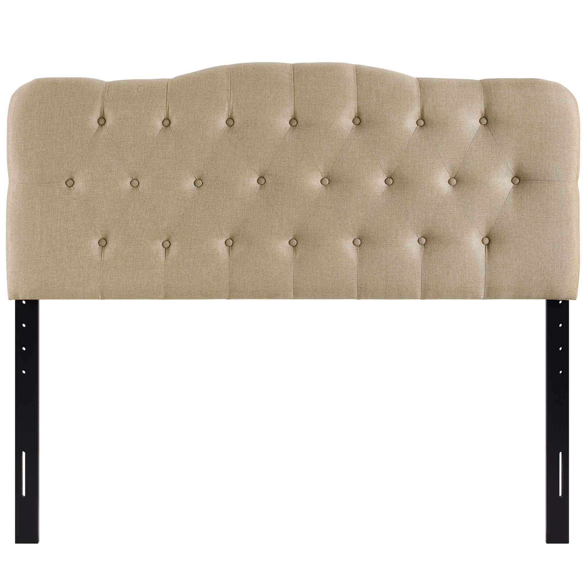 Alt View 1. Modway - Annabel Upholstered Fabric Queen Headboard by Modway - Brown.