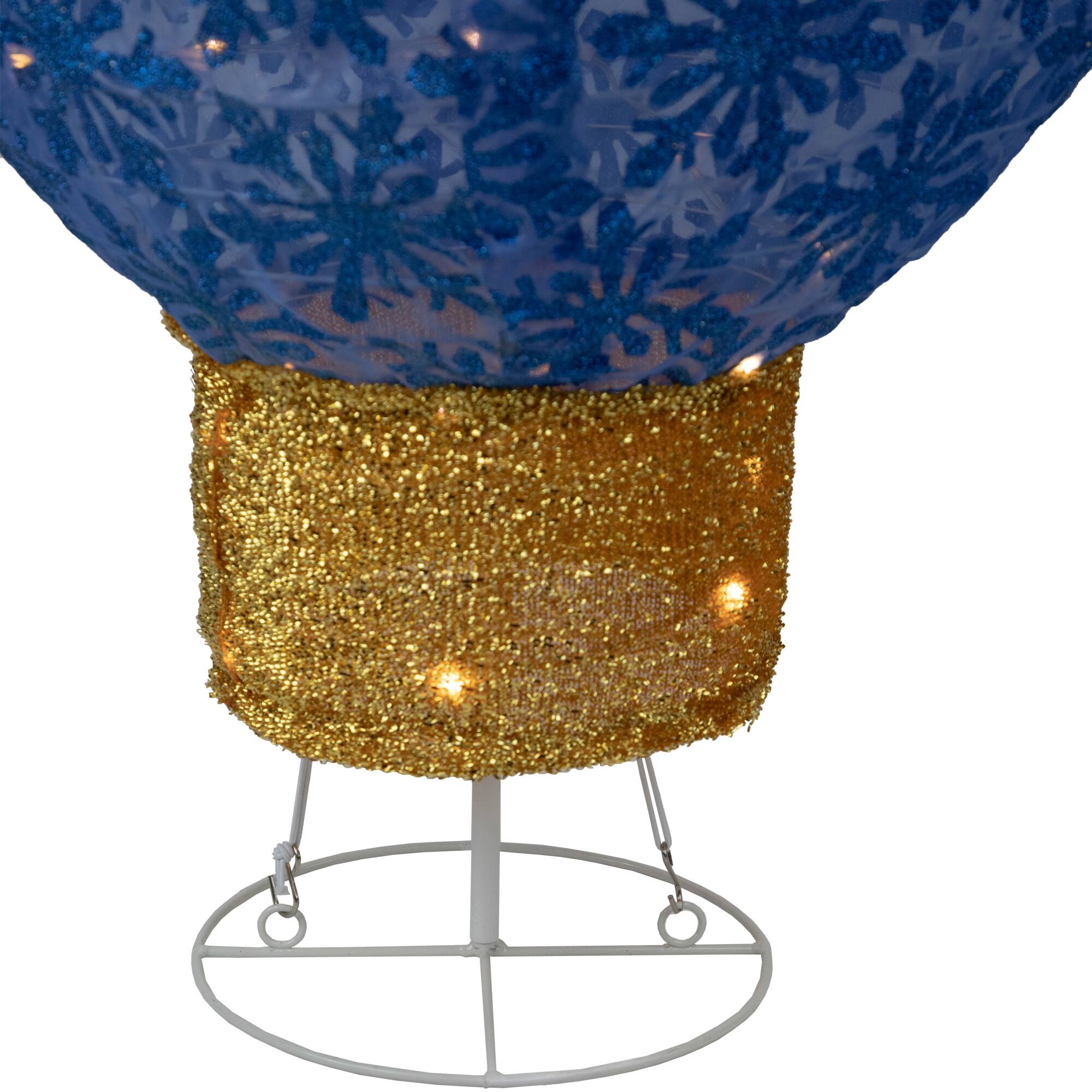 Alt View 2. Northlight - LED Lighted Retro Light Bulb Outdoor Christmas Decoration - 32" - Blue - Blue.